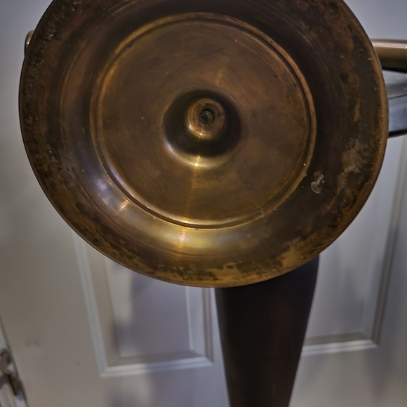 Antique Brass / Bronze Pair of 4 Candle  Candelabras 16.5' - Picture 11 of 14